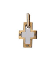 Charm Arkano Crss in Gold Diamante 0.24 Ct APF1026BR - APF1026BR